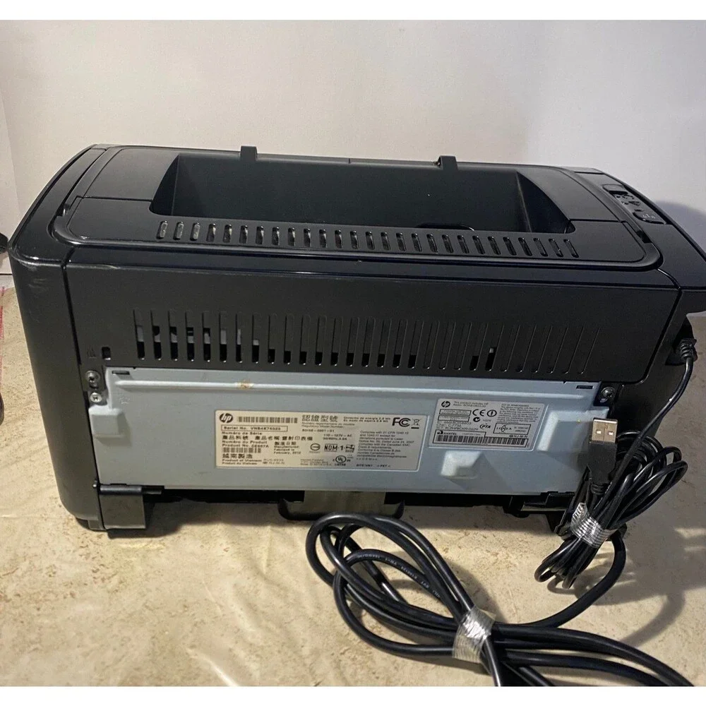 HP LaserJet Pro P1102w Wireless Monochrome Laser Printer Tested w/ Cables